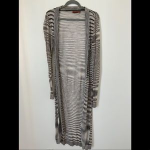 H&M maxi cardigan size M long sleeve with a hole in the back